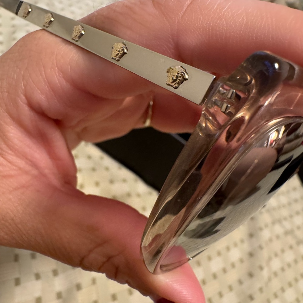 Versace Women's Cat-Eye Sunglasses - Transparent - Picture 4 of 7
